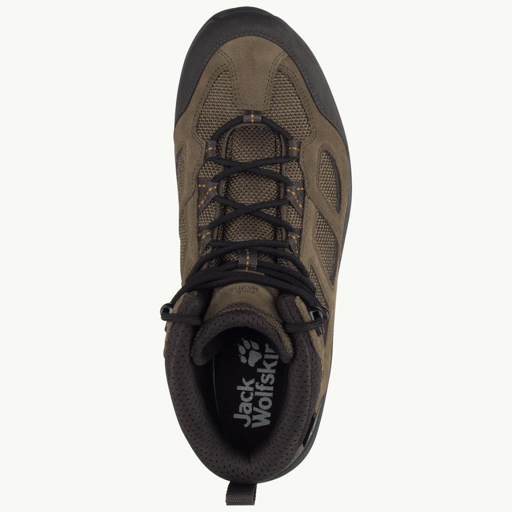 Jack Wolfskin 4042461 Vojo 3 Texapore Mid M Khaki/Phantom Erkek Outdoor Bot