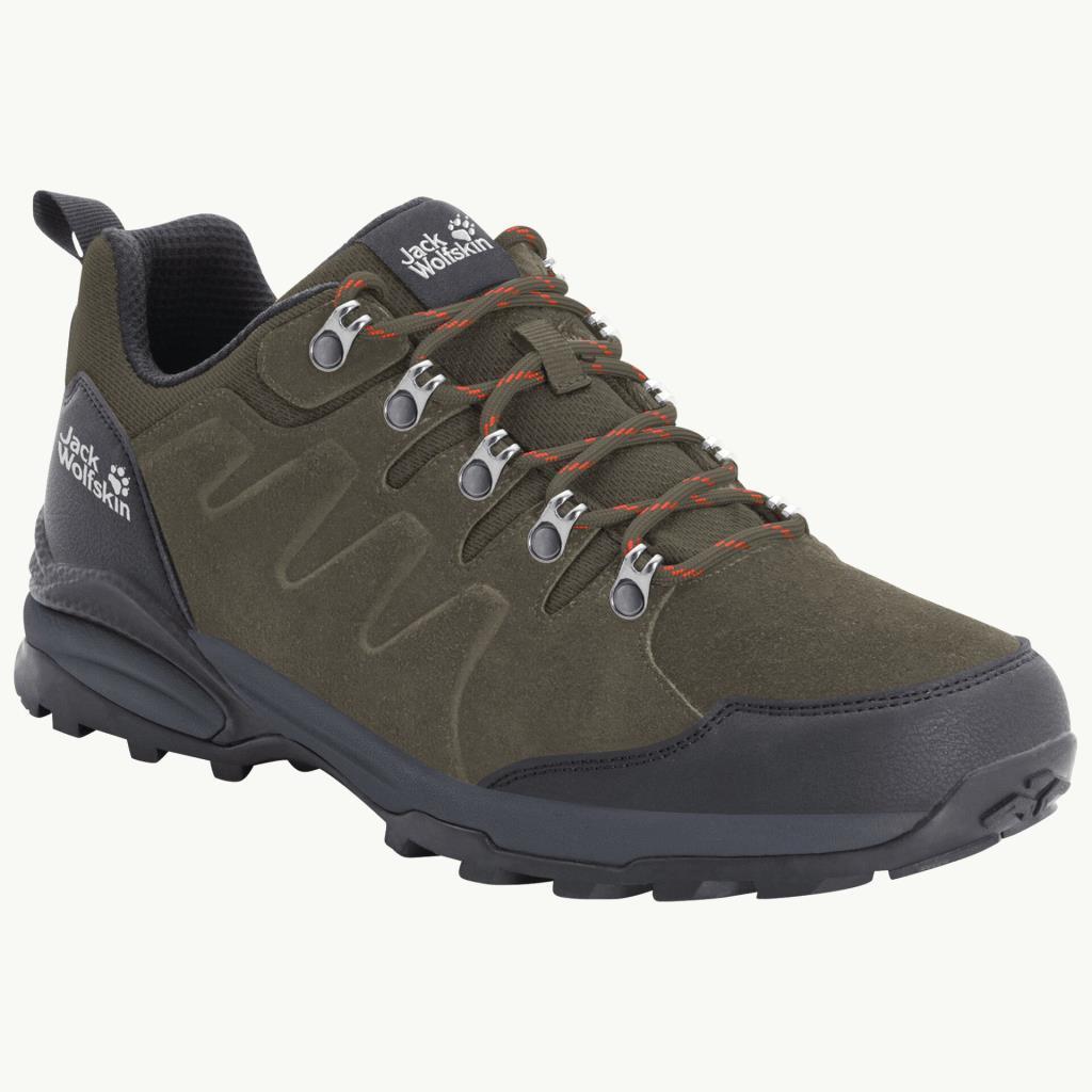 Jack Wolfskin 4049851 Refugio Texapore Low M Khaki/Phantom Erkek Outdoor Ayakkabı