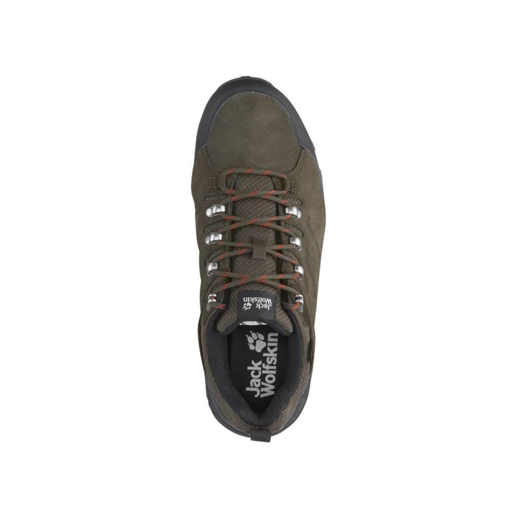 Jack Wolfskin 4049851 Refugio Texapore Low M Khaki/Phantom Erkek Outdoor Ayakkabı