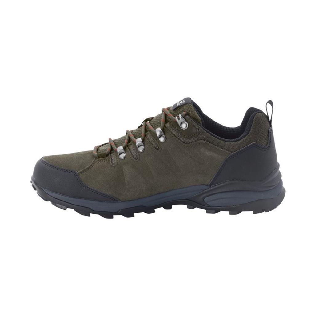Jack Wolfskin 4049851 Refugio Texapore Low M Khaki/Phantom Erkek Outdoor Ayakkabı