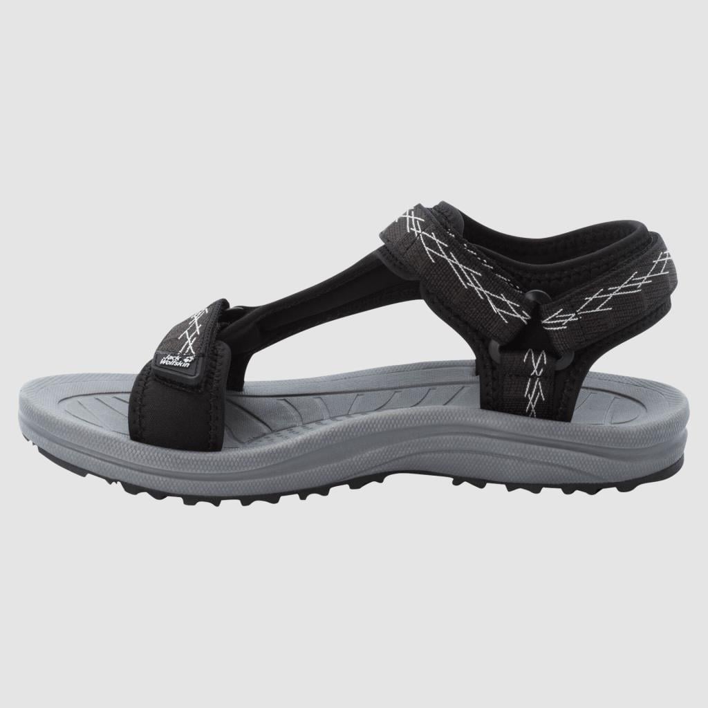 Jack Wolfskin 4050291 Wave Breaker W Black/Grey Kadın Sandalet