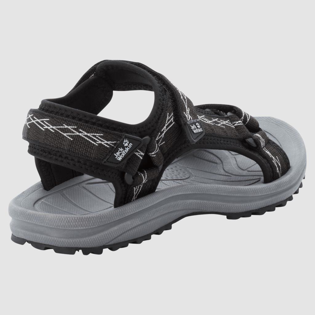 Jack Wolfskin 4050291 Wave Breaker W Black/Grey Kadın Sandalet