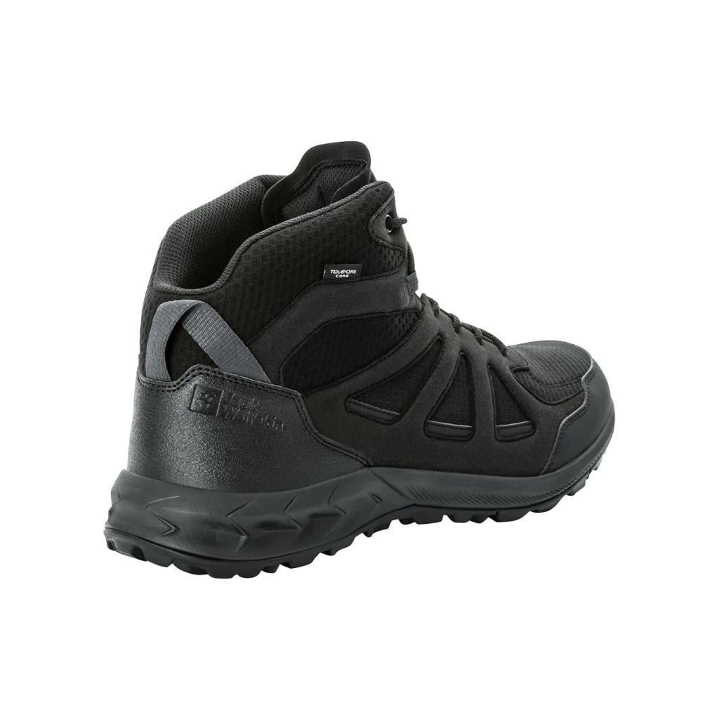 Jack Wolfskin 4051261_6000 Woodland 2 Texapore Mid M Black Erkek Outdoor Bot