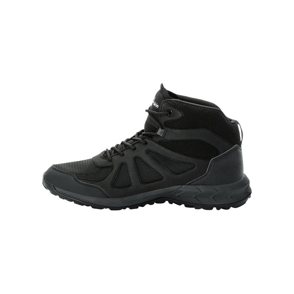 Jack Wolfskin 4051261_6000 Woodland 2 Texapore Mid M Black Erkek Outdoor Bot