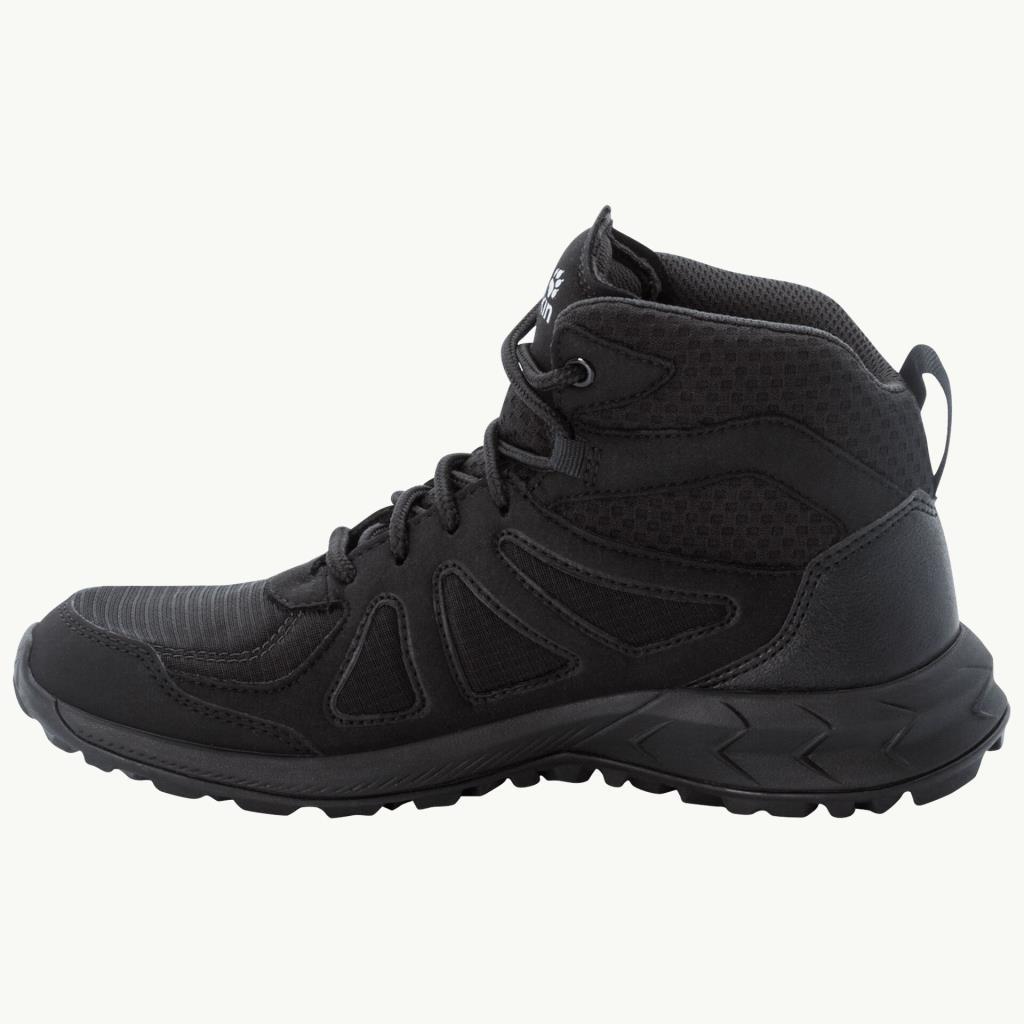 Jack Wolfskin 4051331 Woodland 2 Texapore Mid W Black/Grey Kadın Outdoor Bot