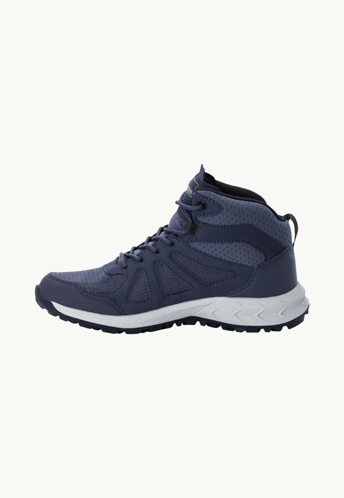 Jack Wolfskin 4051331_1388 Woodland 2 Texapore Mid W Graphite Kadın Outdoor Bot