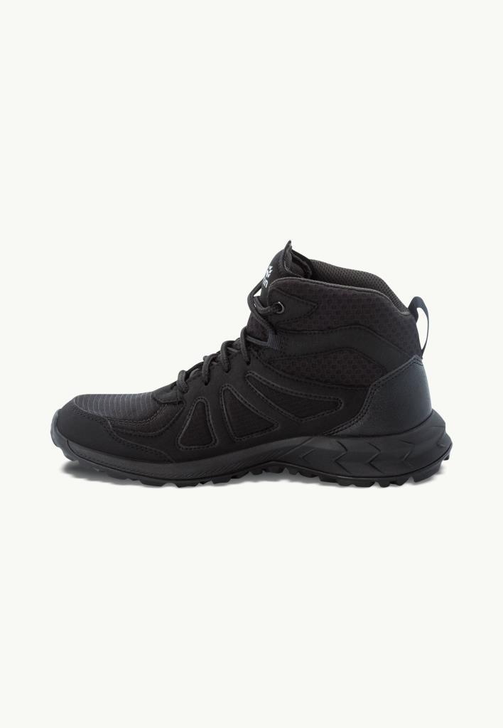 Jack Wolfskin 4051331_4600238401 Woodland 2 Texapore Mid W Black/Grey Kadın Outdoor Bot