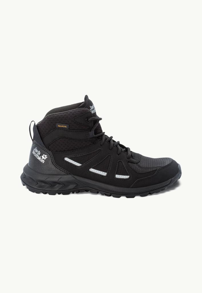 Jack Wolfskin 4051331_4600238401 Woodland 2 Texapore Mid W Black/Grey Kadın Outdoor Bot