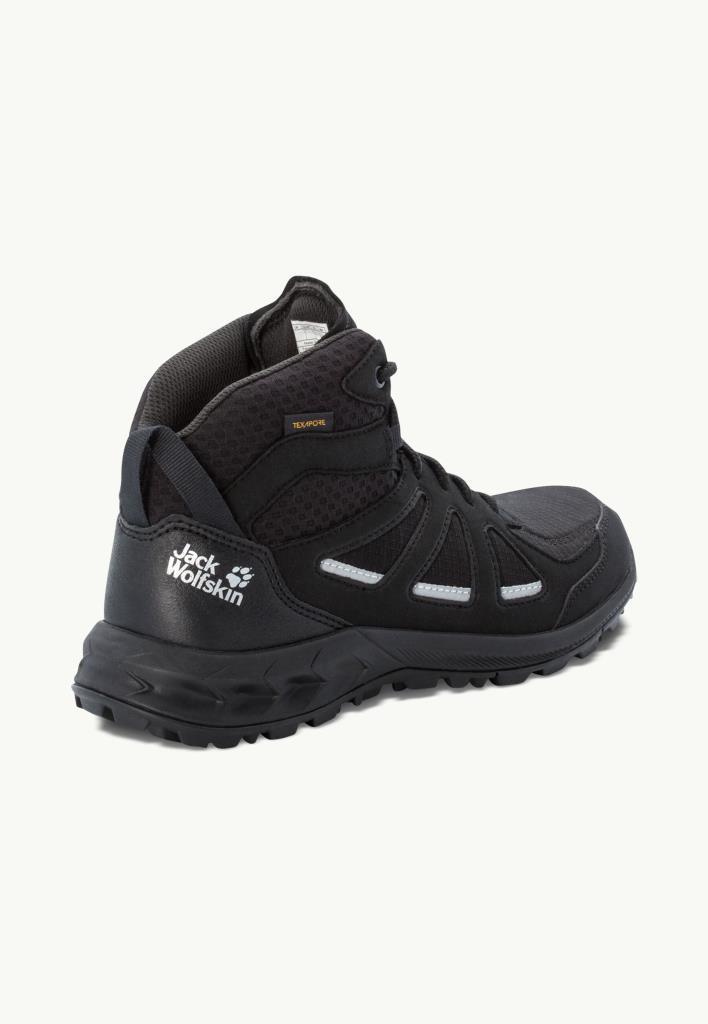 Jack Wolfskin 4051331_4600238401 Woodland 2 Texapore Mid W Black/Grey Kadın Outdoor Bot