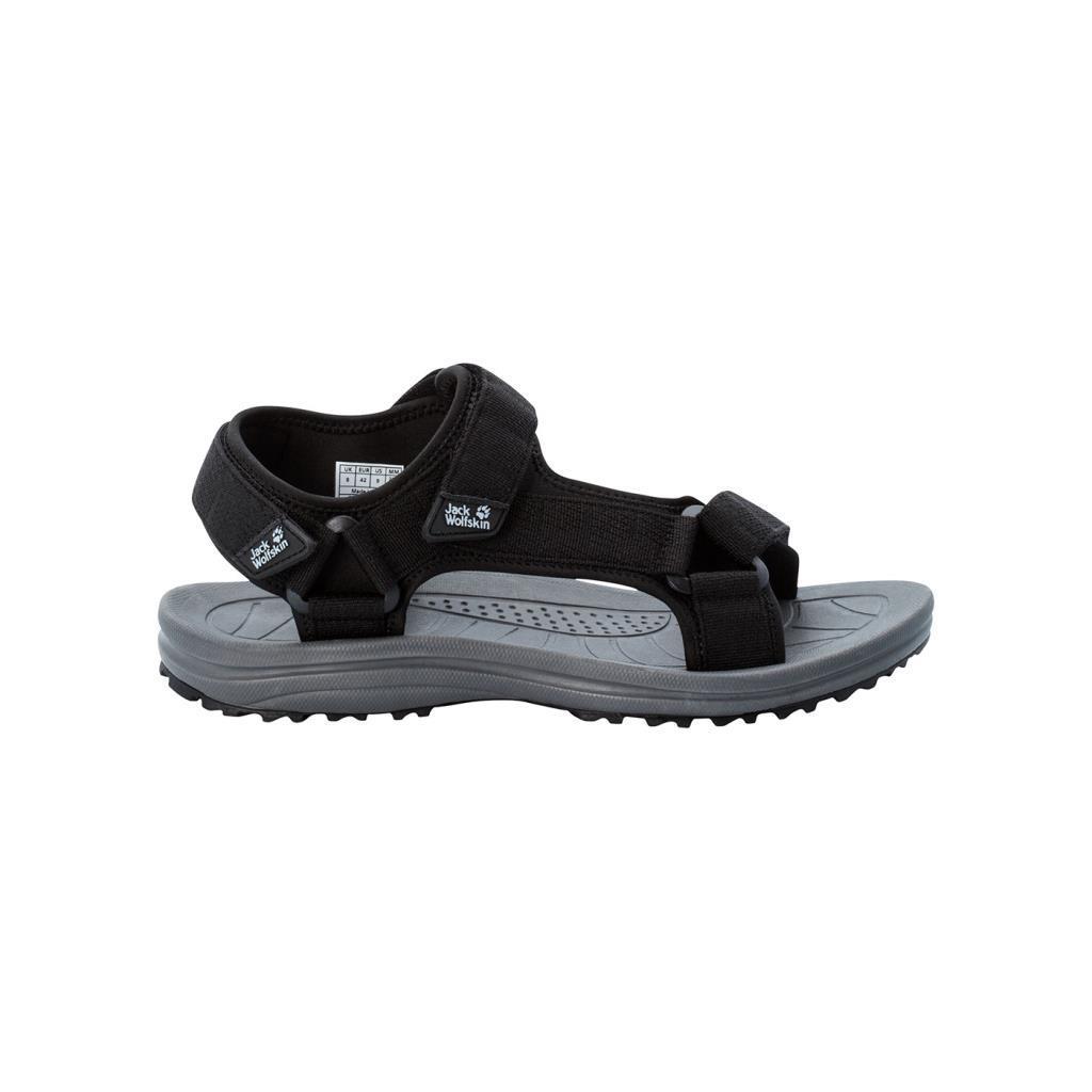 Jack Wolfskin 4052011 Wave Breaker M Black Erkek Sandalet