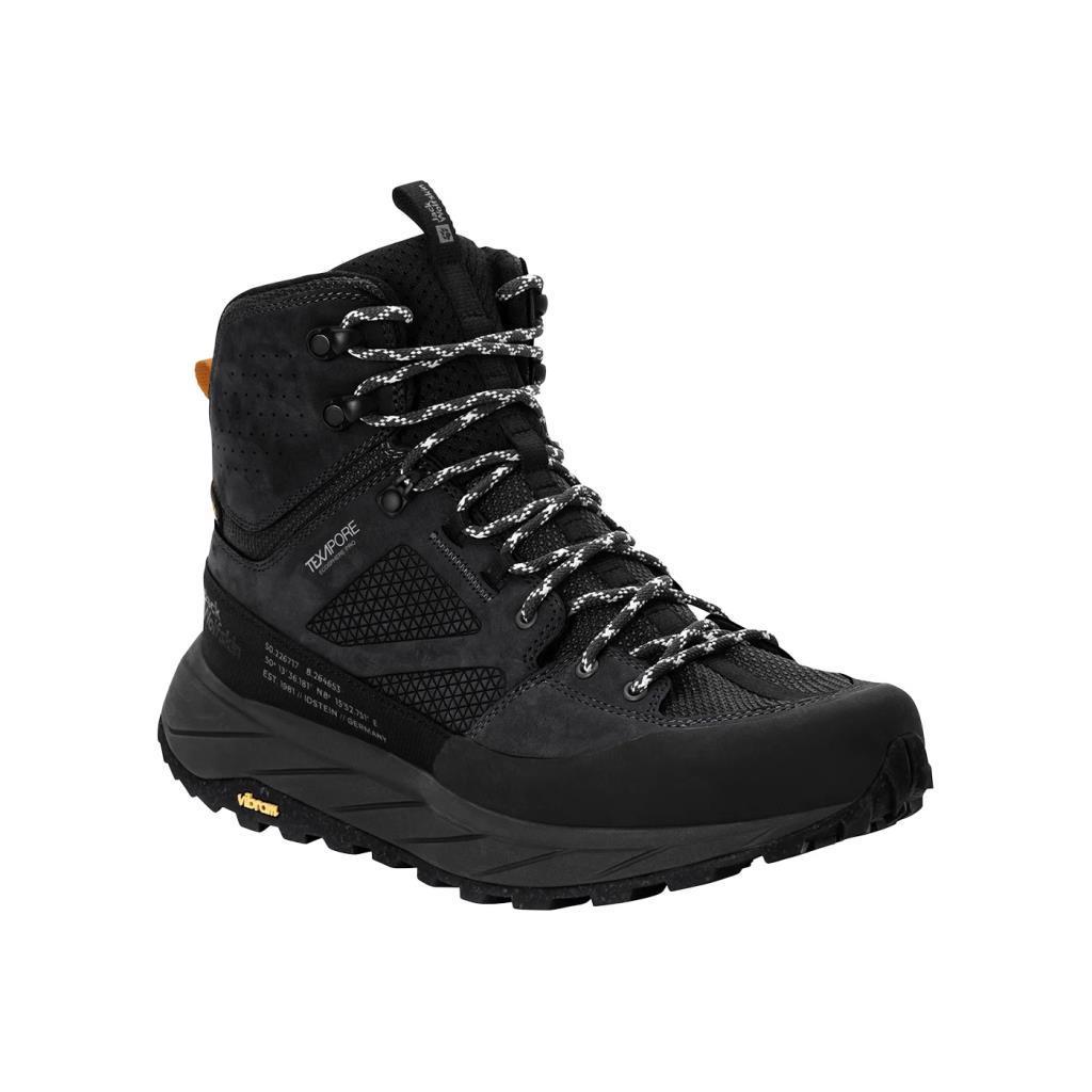 Jack Wolfskin 4056381_6000 Terraquest Texapore Mid M Black Erkek Outdoor Bot
