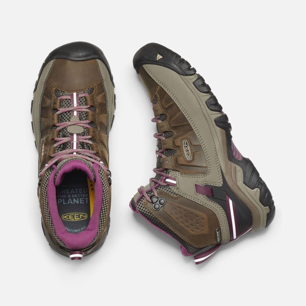 Keen 1018178 Targhee III Mid Wp Weiss/Boysenberry Kadın Outdoor Bot