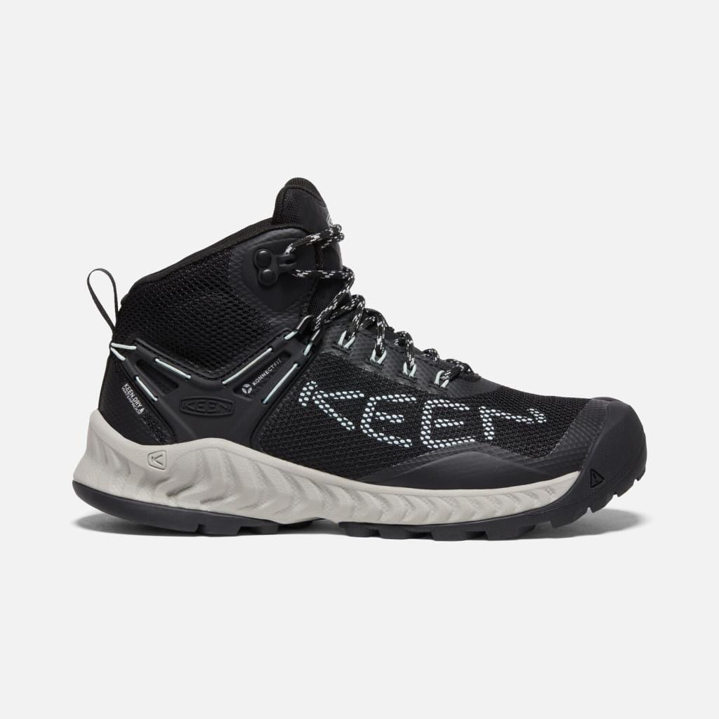 Keen 1025911 NXIS Evo Mid Wp Black/Blue Grass Kadın Outdoor Bot
