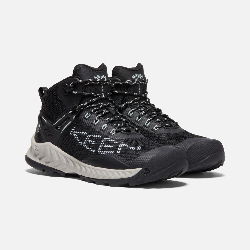 Keen 1025911 NXIS Evo Mid Wp Black/Blue Grass Kadın Outdoor Bot