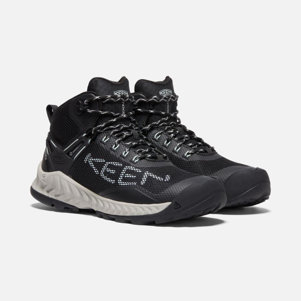 Keen 1025911 NXIS Evo Mid Wp Black/Blue Grass Kadın Outdoor Bot