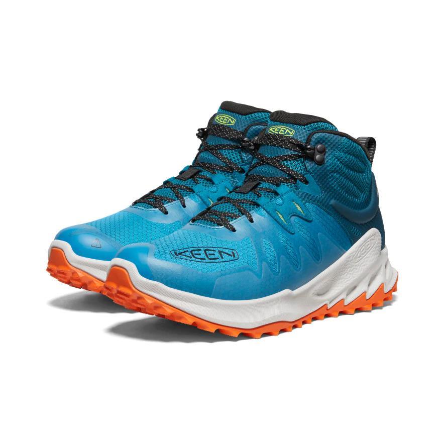 Keen 1028037 Zionic Mid Wp Fjord Blue/Evening Primrose Erkek Outdoor Bot