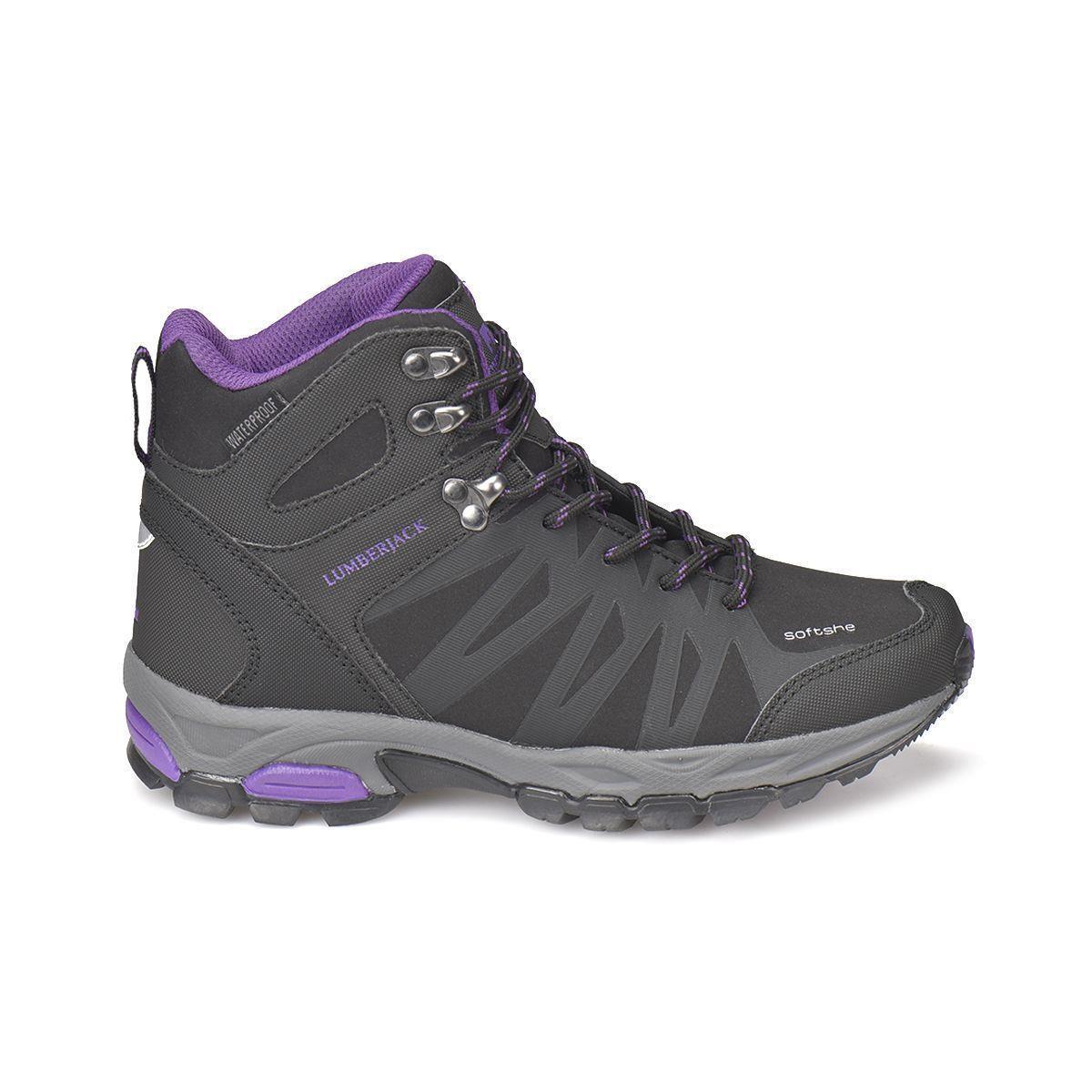 Lumberjack Andor Hi Wmn Siyah-Mor 100420748 Outdoor Bayan Bot