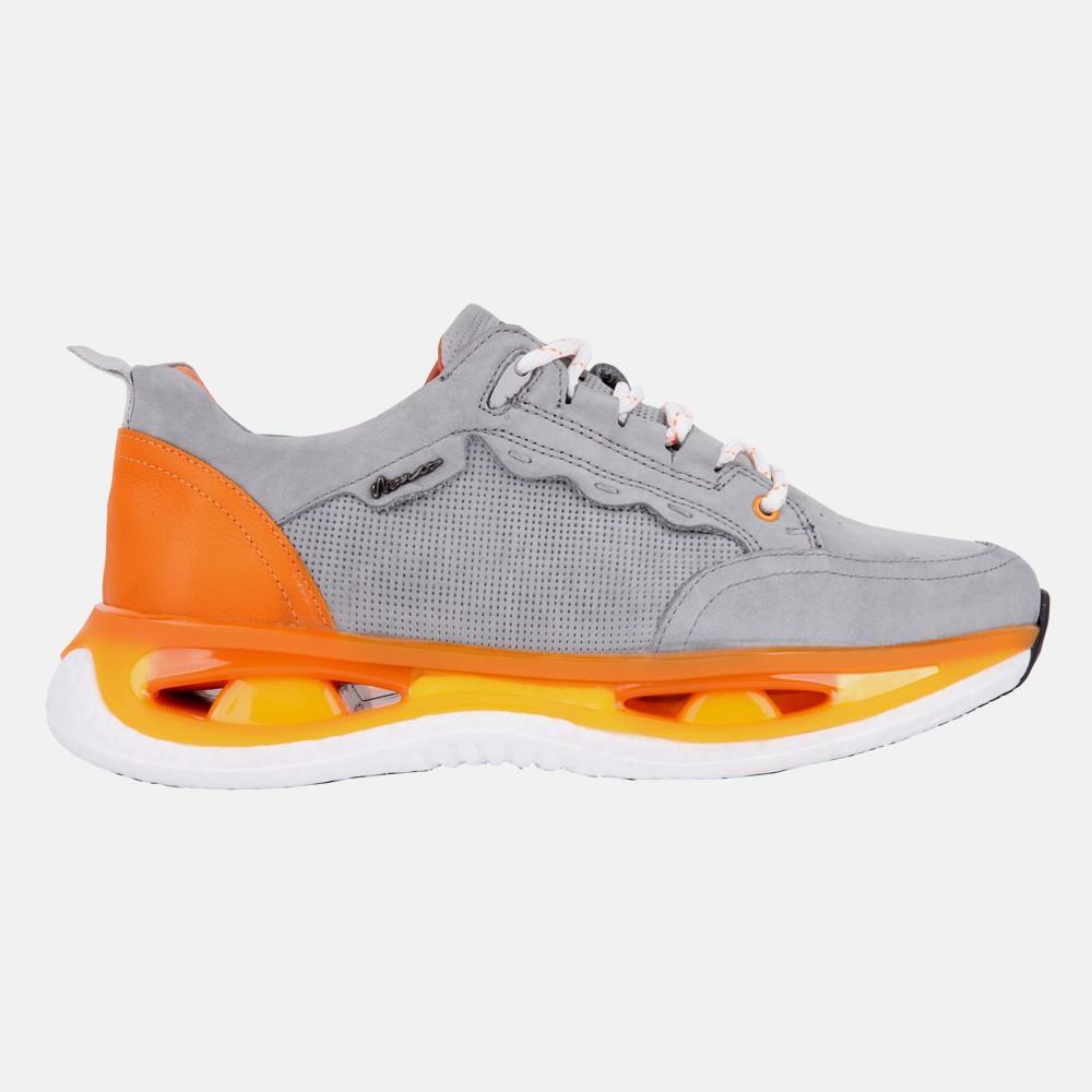 Marcomen 17058 Gri-Turuncu Erkek Sneaker