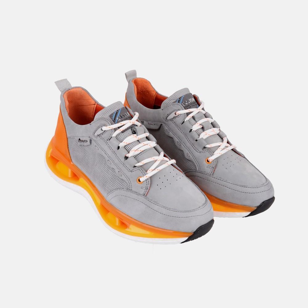 Marcomen 17058 Gri-Turuncu Erkek Sneaker