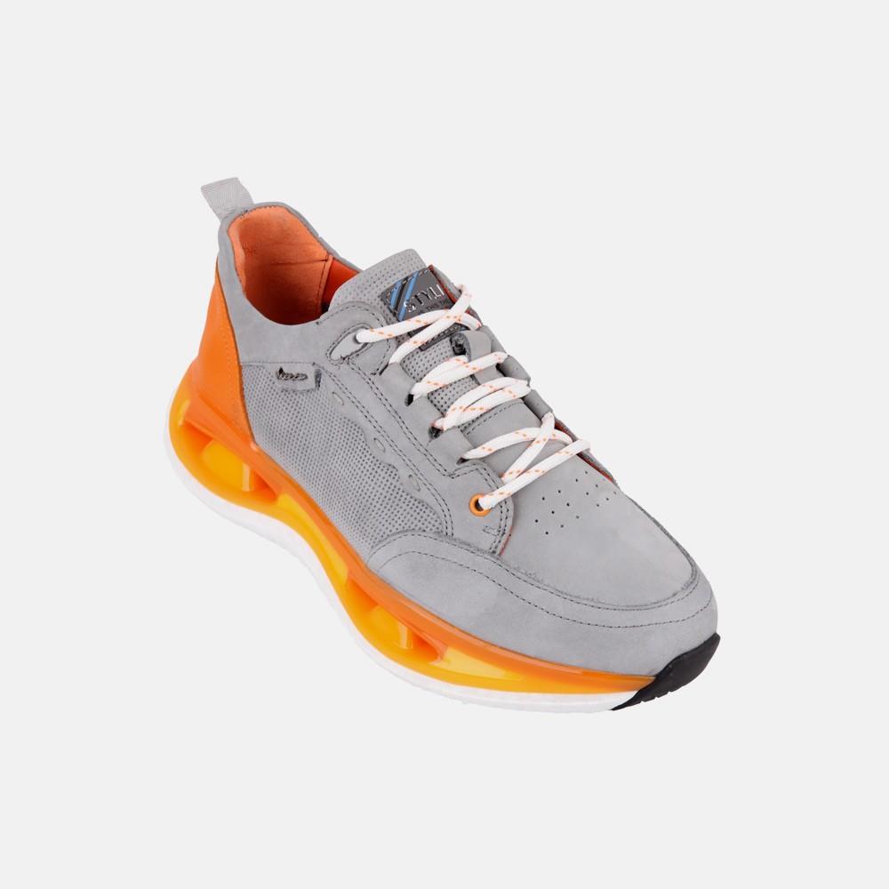Marcomen 17058 Gri-Turuncu Erkek Sneaker