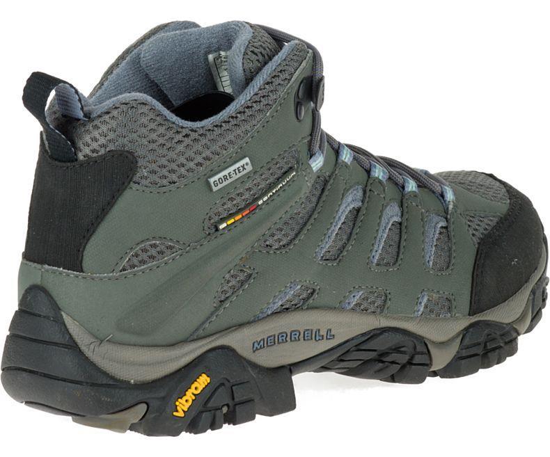 Merrell J87112 Moab Mid Gore Tex Grey/Pervinkle Kadın Outdoor Bot
