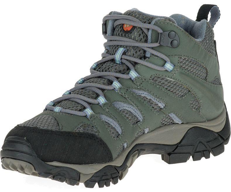 Merrell J87112 Moab Mid Gore Tex Grey/Pervinkle Kadın Outdoor Bot
