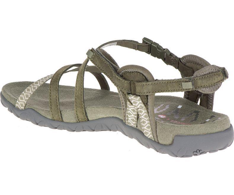 Merrell J98756 Terran Lattice 2 Dusty Olıve Poudreux Kadın Sandalet