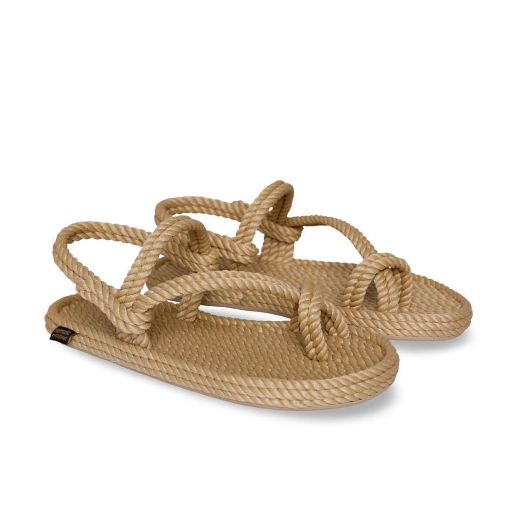 Nomadic Republic HAW.0012.K.T Hawaii Kauçuk Tabanlı Bej Kadın Sandalet
