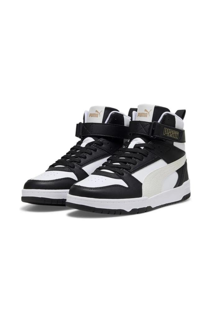 Puma 385839 26 Rebound Game High White/Puma Black/Vapor Gray Erkek Sneaker