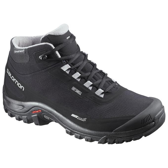 Salomon 376873 Shelter CS WP W Black/Black/Stone Blue Kadın Outdoor Bot
