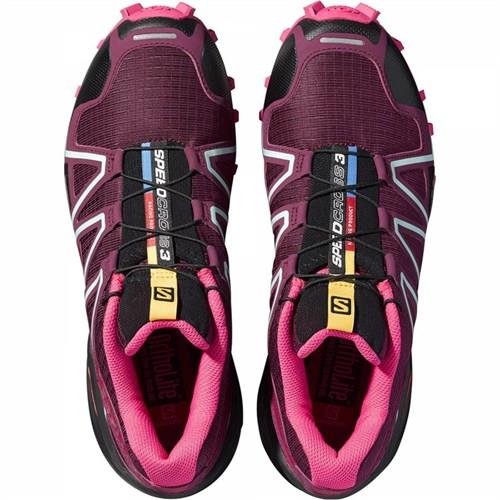 Salomon 378337 Speedcross 3 W Bordo Kadın Outdoor Ayakkabı