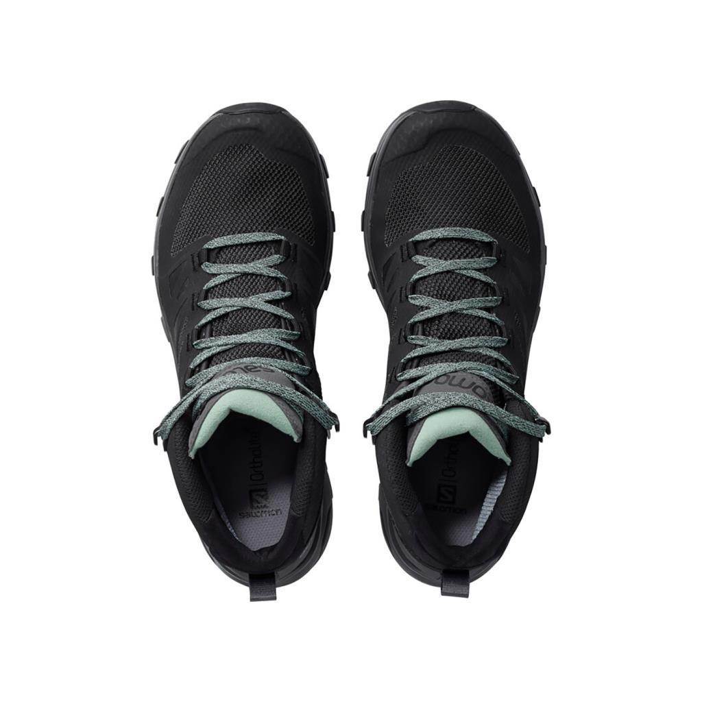 Salomon 404844 Outline Mid GTX W Black/Magnet/Green Milieau Kadın Outdoor Bot