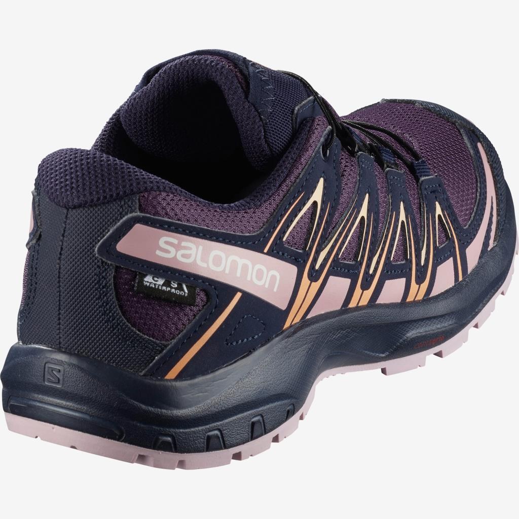 Salomon 409652 Xa Pro 3D CSWP Swet Grape Eveninig Blue MaıuveShadows Çocuk Outdoor Ayakkabı