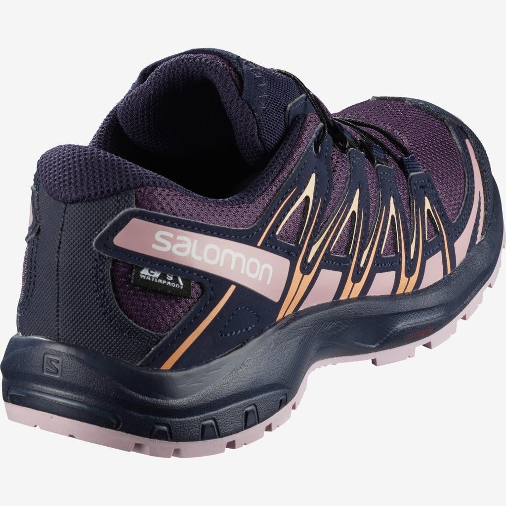 Salomon 409652 Xa Pro 3D CSWP Swet Grape Eveninig Blue MaıuveShadows Çocuk Outdoor Ayakkabı