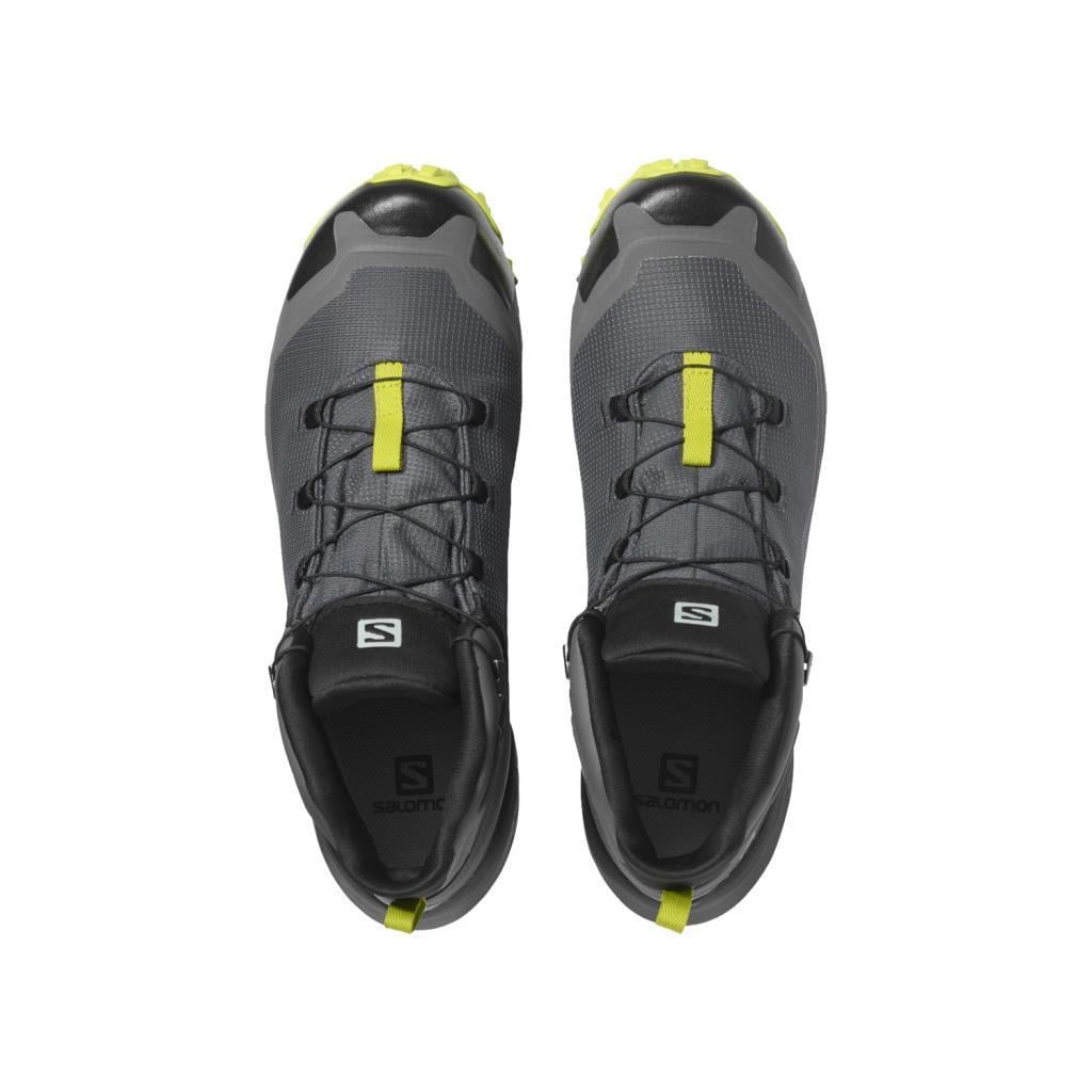 Salomon 411186 Cross Hike Mid GTX Magnet/Black/Lime Punch Erkek Outdoor Bot