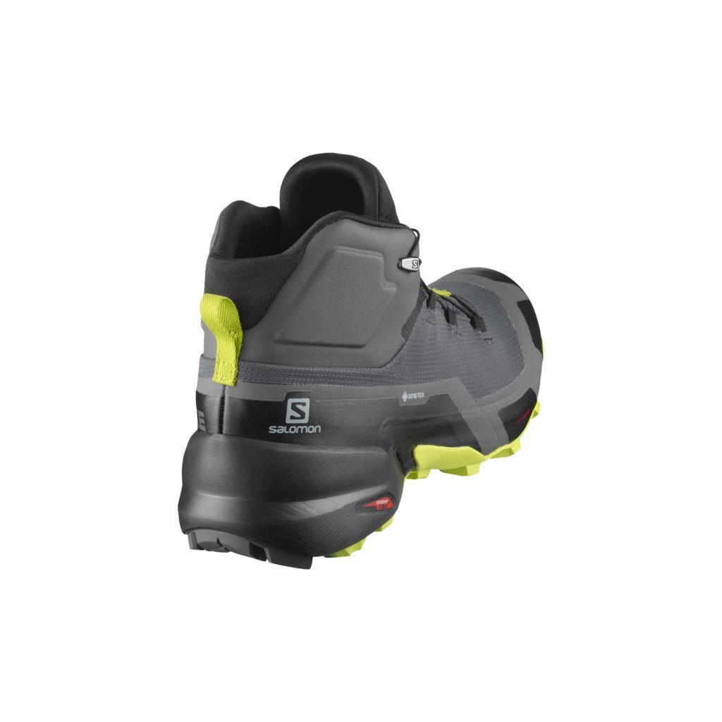 Salomon 411186 Cross Hike Mid GTX Magnet/Black/Lime Punch Erkek Outdoor Bot