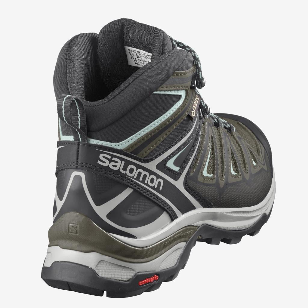 Salomon 412380 X Ultra 3 Mid GTX Olive Nght Black/Icy Mom Kadın Outdoor Bot