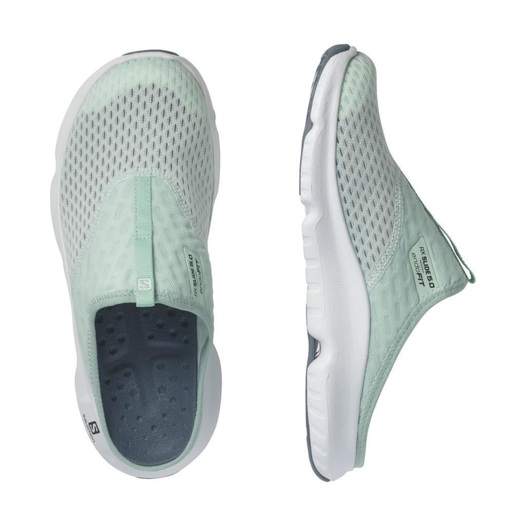 Salomon 412787 Reelax Slide 5.0 W Opal Blue/White/White Kadın Terlik