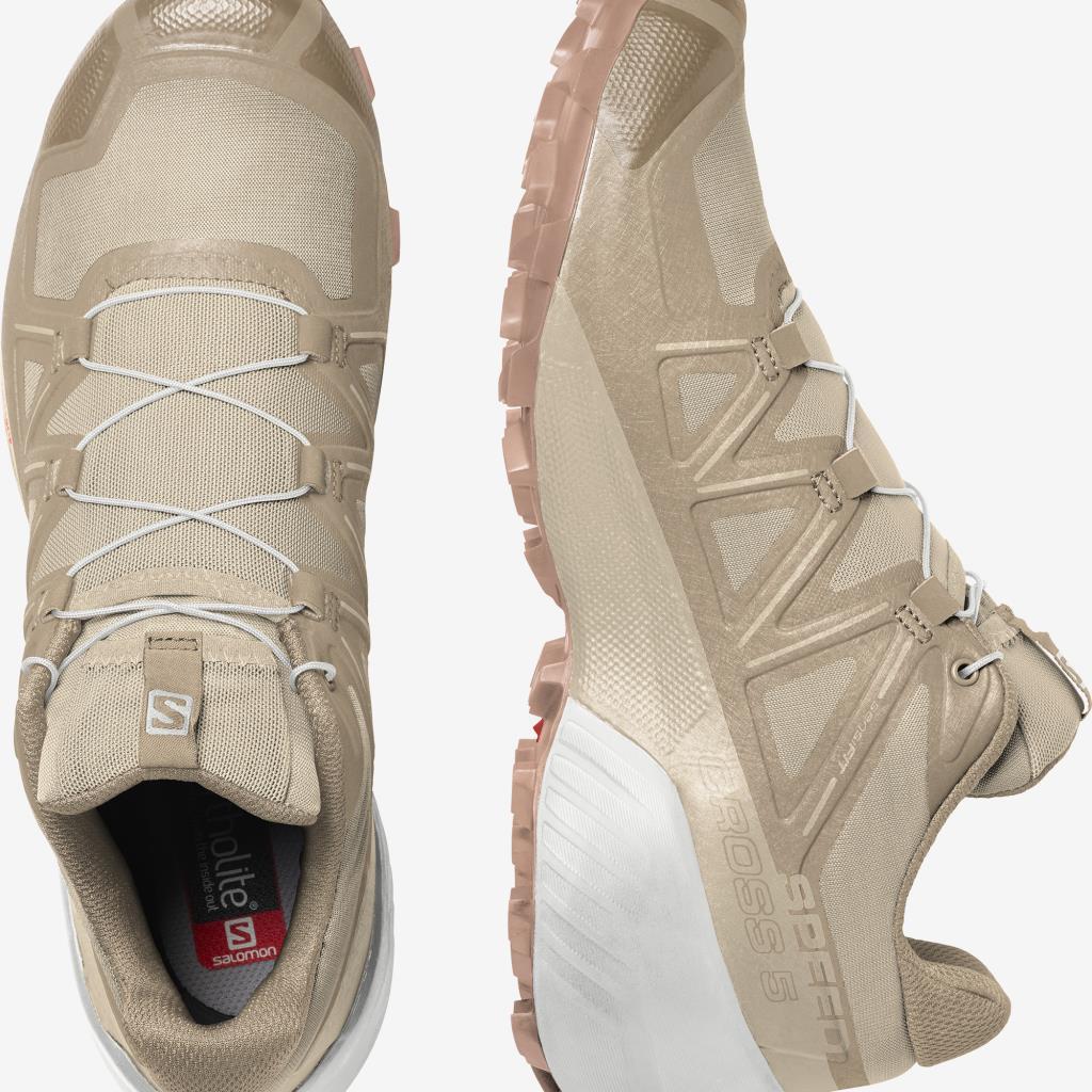 Salomon 413092 Speedcross 5 W Bleached Sand/White/Sirocco Kadın Outdoor Ayakkabı