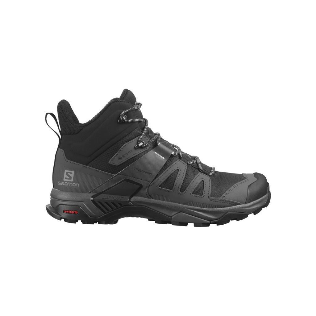 Salomon 413834 X Ultra 4 Mid GTX Black/Magnet/Pearl Blue Erkek Outdoor Bot