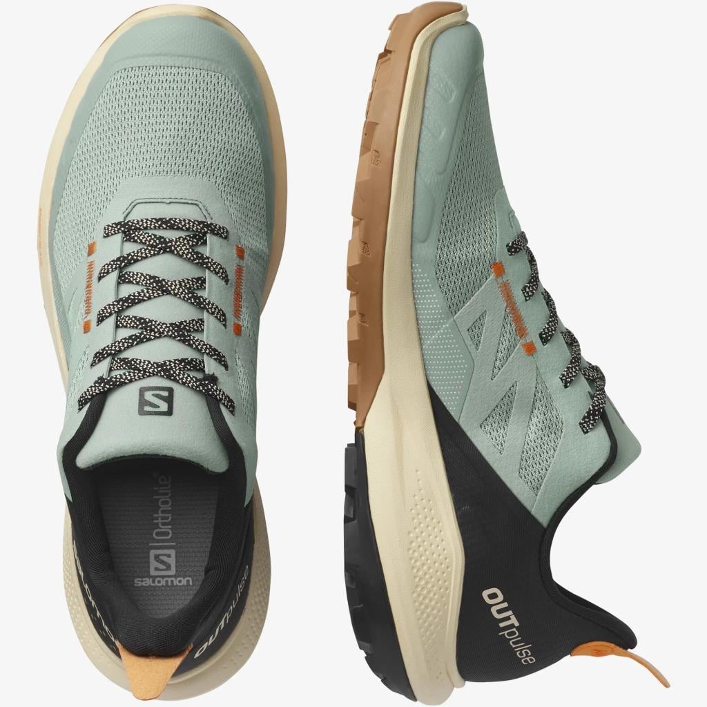 Salomon 415851 OUTpulse Wrought Iron/Bleached Sand/Vibrant Erkek Outdoor Ayakkabı