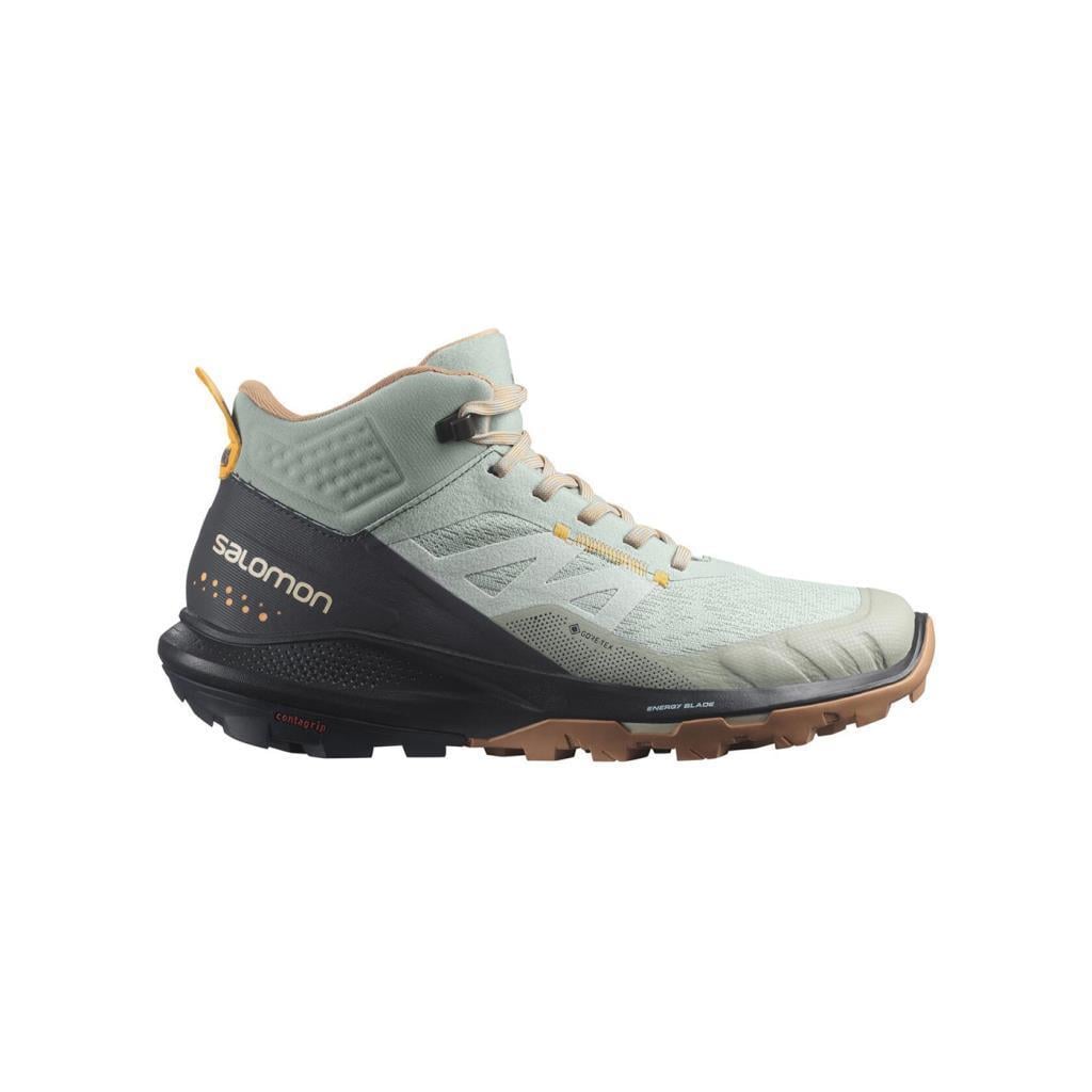 Salomon 415938 OUTpulse Mid GTX W Wrought Iron/Ebony/Blazing Orange Kadın Outdoor Bot