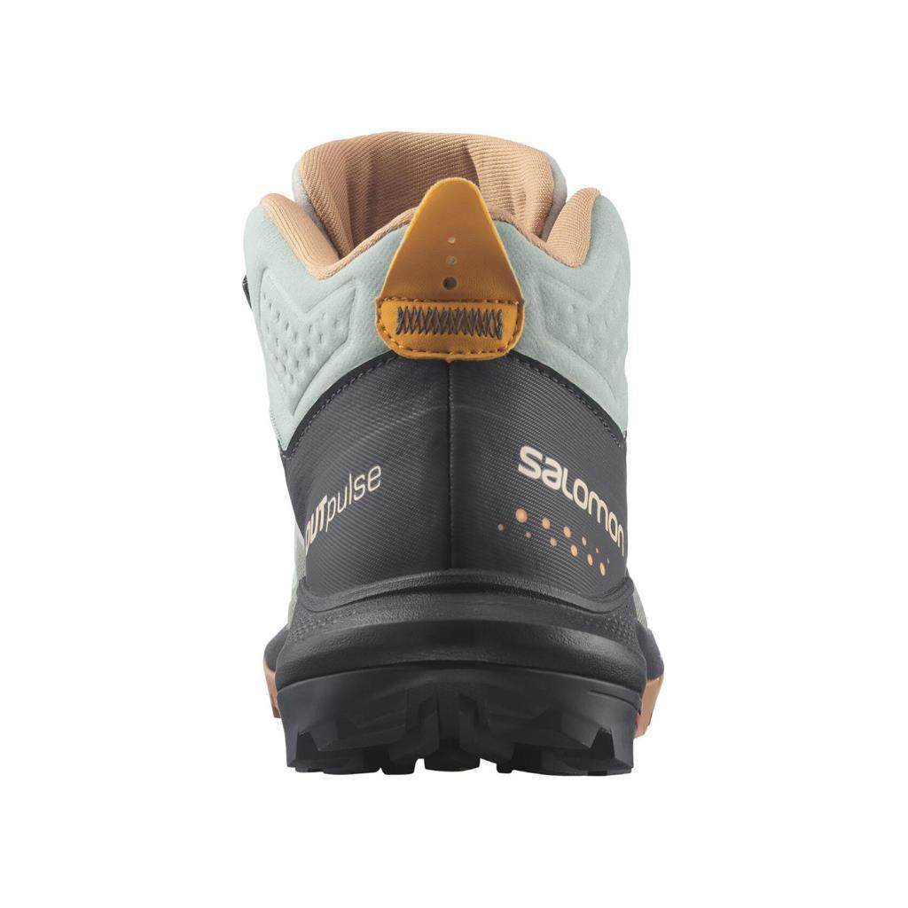 Salomon 415938 OUTpulse Mid GTX W Wrought Iron/Ebony/Blazing Orange Kadın Outdoor Bot