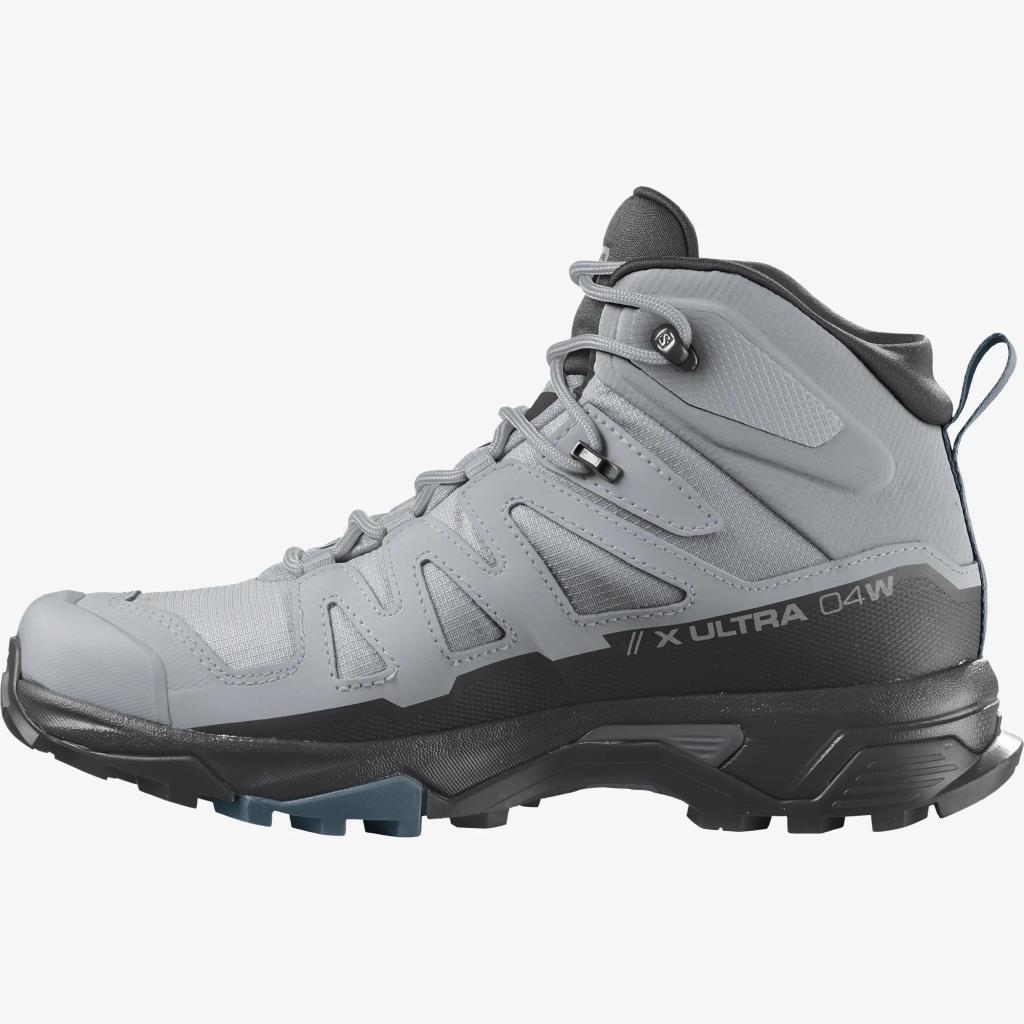 Salomon 416249 X Ultra 4 Mid GTX W Quarry/Black/Legion Blue Kadın Outdoor Bot