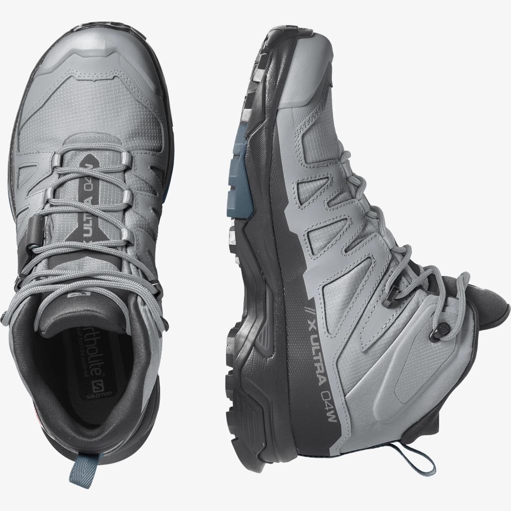 Salomon 416249 X Ultra 4 Mid GTX W Quarry/Black/Legion Blue Kadın Outdoor Bot
