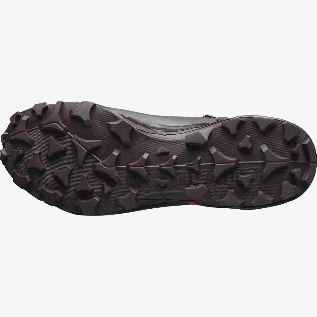 Salomon 417310 Cross Hike Mid GTX 2 W Black/Chocolate Plum/Black Kadın Outdoor Bot