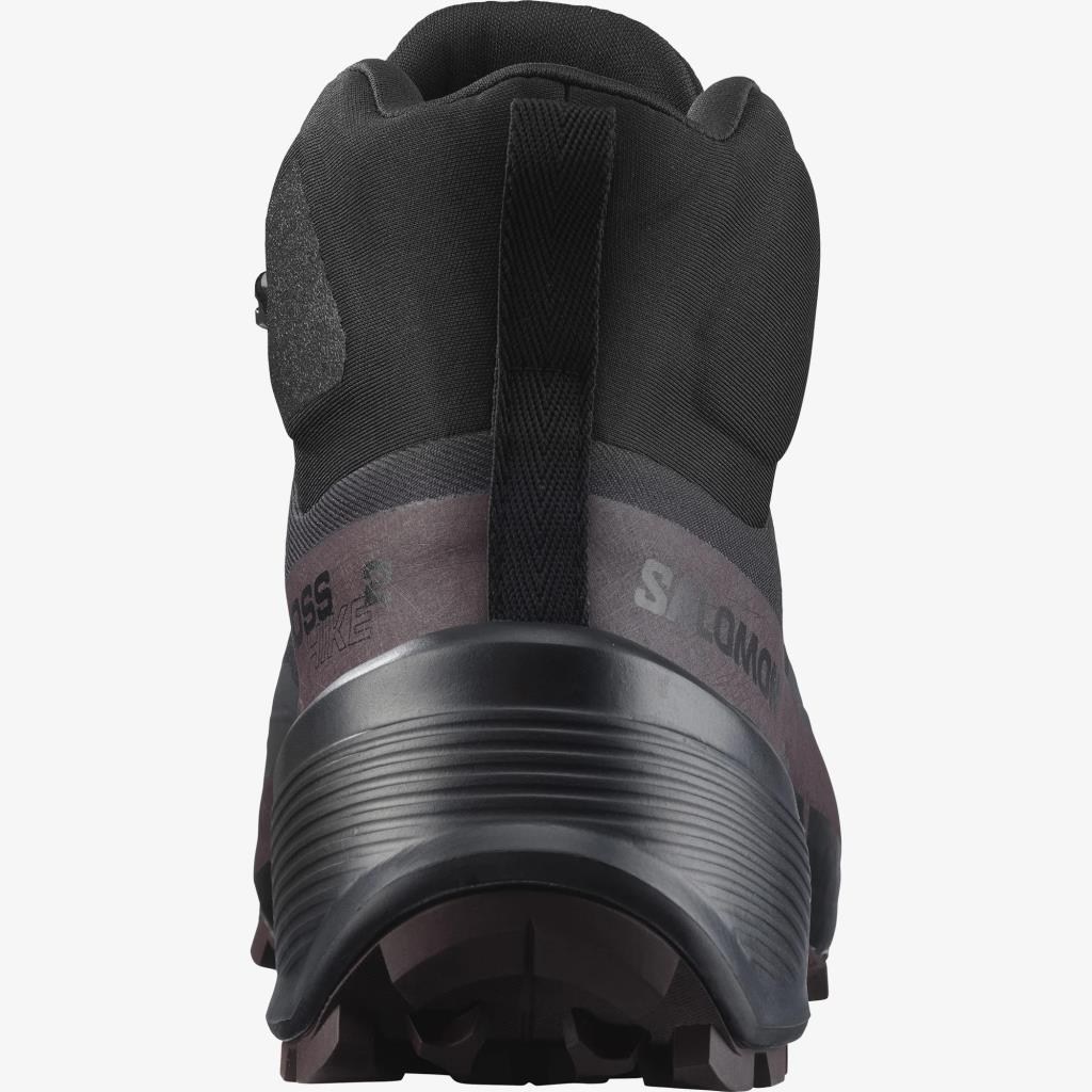 Salomon 417310 Cross Hike Mid GTX 2 W Black/Chocolate Plum/Black Kadın Outdoor Bot