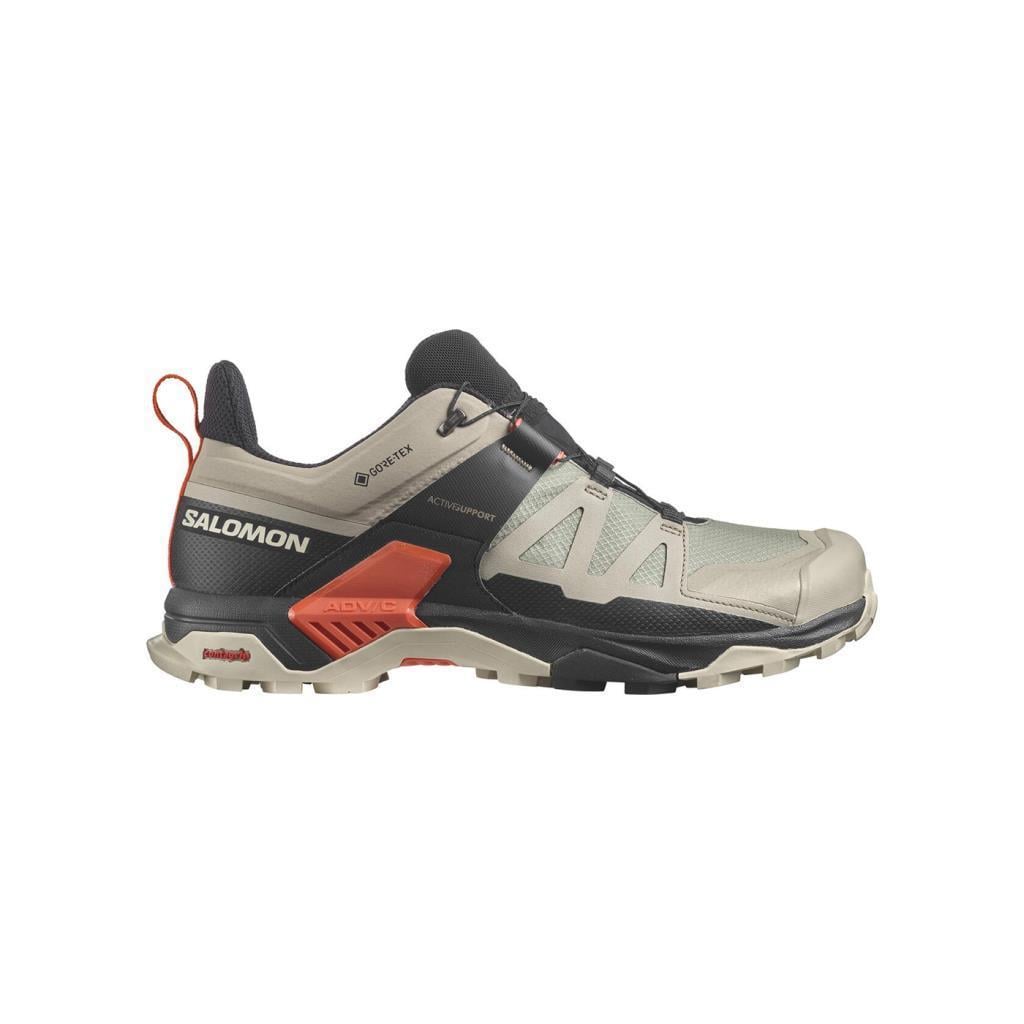 Salomon 417314 X Ultra 4 Gtx Vintage Khaki/Black/Cherry Tomato Erkek Outdoor Ayakkabı