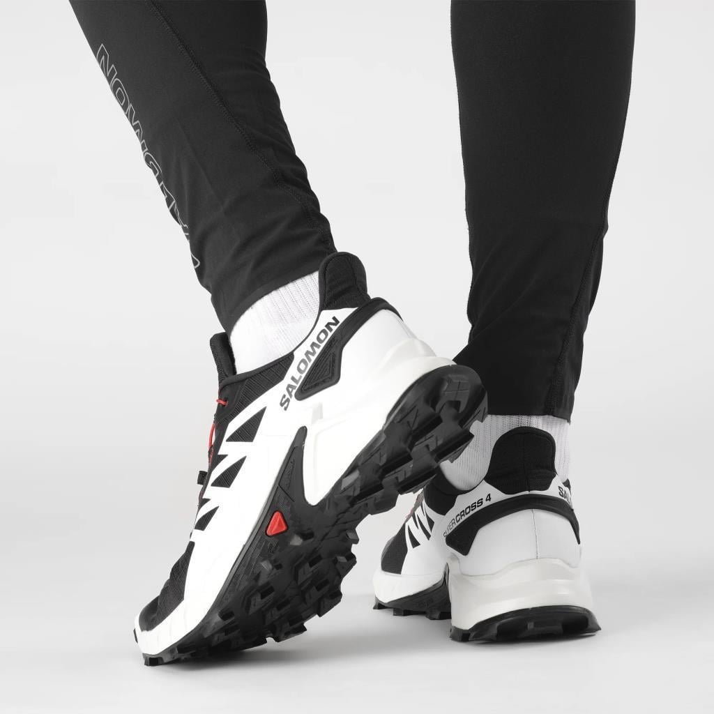 Salomon 417366 Supercross 4 Black/White/Fiery Red Erkek Outdoor Ayakkabı