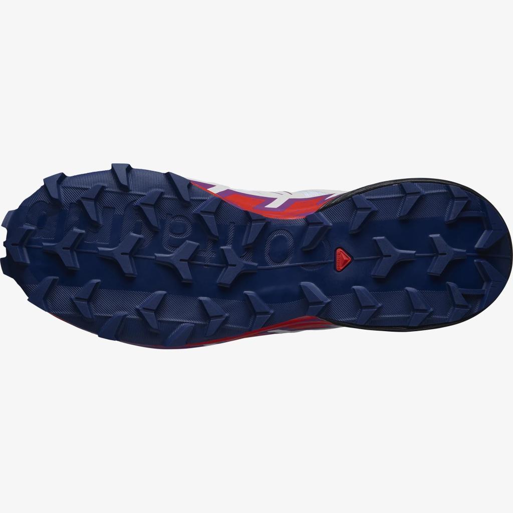 Salomon 417432 Speedcross 6 W White/Sparkling Grape/Fiery Red Kadın Outdoor Ayakkabı